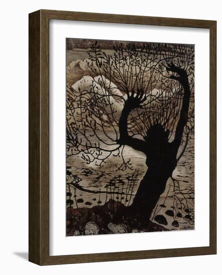 Spring Night and Willow-Nikolai Astrup-Framed Giclee Print