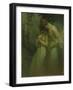 Spring Night, C.1910 (Oil on Canvas)-Alphonse Marie Mucha-Framed Giclee Print