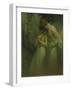 Spring Night, C.1910 (Oil on Canvas)-Alphonse Marie Mucha-Framed Giclee Print