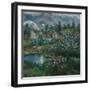 Spring Night with Full Moon-Nikolai Astrup-Framed Giclee Print