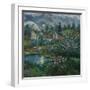 Spring Night with Full Moon-Nikolai Astrup-Framed Giclee Print