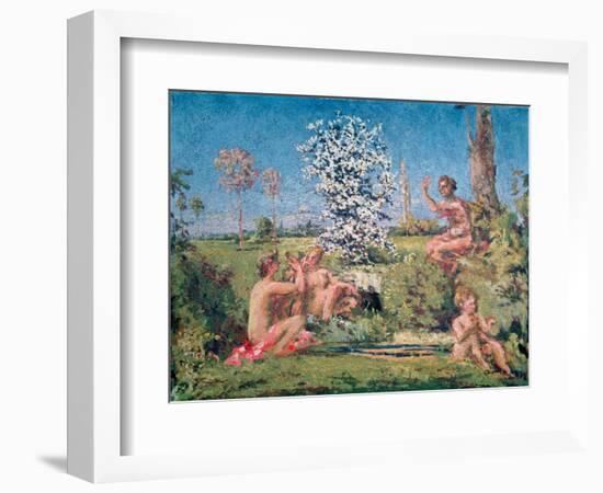 Spring (Oil on Canvas)-Ker Xavier Roussel-Framed Giclee Print