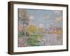 Spring on the Seine-Claude Monet-Framed Giclee Print