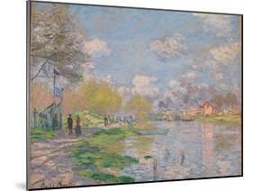 Spring on the Seine-Claude Monet-Mounted Giclee Print