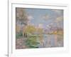 Spring on the Seine-Claude Monet-Framed Giclee Print