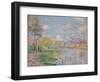 Spring on the Seine-Claude Monet-Framed Giclee Print