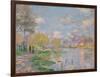 Spring on the Seine-Claude Monet-Framed Giclee Print