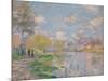 Spring on the Seine-Claude Monet-Mounted Giclee Print