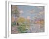 Spring on the Seine-Claude Monet-Framed Premium Giclee Print