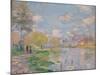 Spring on the Seine-Claude Monet-Mounted Premium Giclee Print