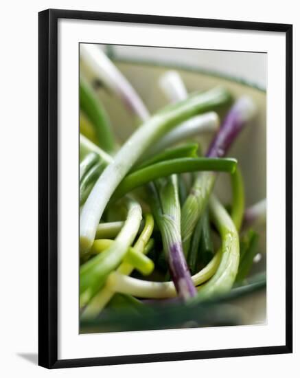 Spring Onions in a Dish-Neil Corder-Framed Photographic Print