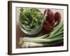 Spring Onions, Radicchio and a Bowl of Rocket-Eising Studio - Food Photo and Video-Framed Photographic Print