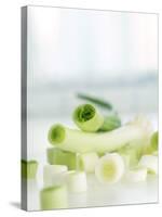 Spring Onions, Whole and Sliced-Achim Sass-Stretched Canvas