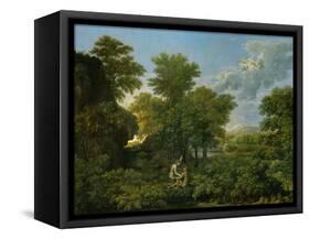 Spring, or Paradise on Earth, 1660-64-Nicolas Poussin-Framed Stretched Canvas