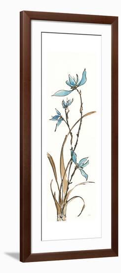 Spring Orchids I on White-Chris Paschke-Framed Art Print