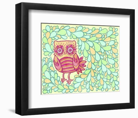 Spring Owl-My Zoetrope-Framed Art Print