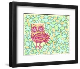 Spring Owl-My Zoetrope-Framed Art Print