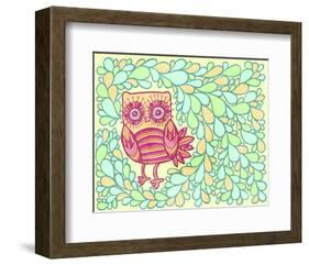 Spring Owl-My Zoetrope-Framed Art Print