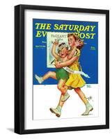 "Spring Pageant," Saturday Evening Post Cover, April 12, 1941-Frances Tipton Hunter-Framed Premium Giclee Print