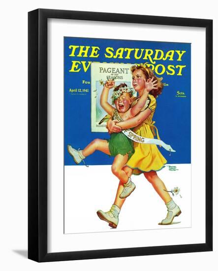 "Spring Pageant," Saturday Evening Post Cover, April 12, 1941-Frances Tipton Hunter-Framed Premium Giclee Print