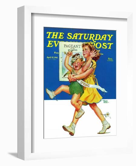 "Spring Pageant," Saturday Evening Post Cover, April 12, 1941-Frances Tipton Hunter-Framed Giclee Print