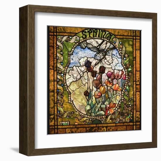 Spring panel from the Four Seasons-Louis Comfort Tiffany-Framed Giclee Print