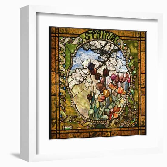 Spring panel from the Four Seasons-Louis Comfort Tiffany-Framed Giclee Print