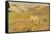 Spring Pasture-Giovanni Segantini-Framed Stretched Canvas