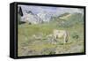 Spring Pastures-Giovanni Segantini-Framed Stretched Canvas