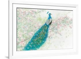 Spring Peacock I Pink Flowers-James Wiens-Framed Premium Giclee Print