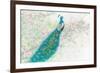 Spring Peacock I Pink Flowers-James Wiens-Framed Premium Giclee Print