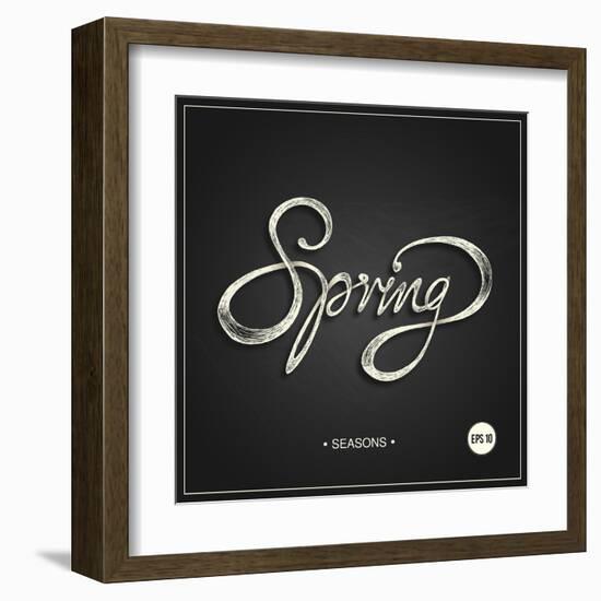 Spring - Phrase-ONiONAstudio-Framed Art Print