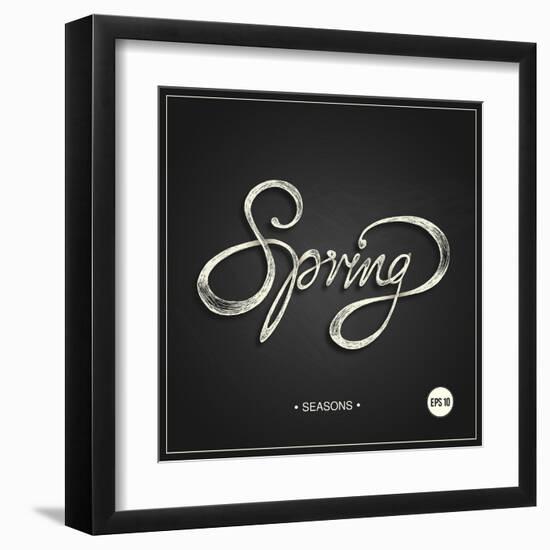 Spring - Phrase-ONiONAstudio-Framed Art Print