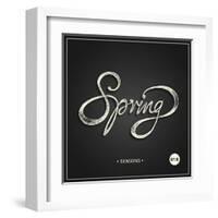 Spring - Phrase-ONiONAstudio-Framed Art Print