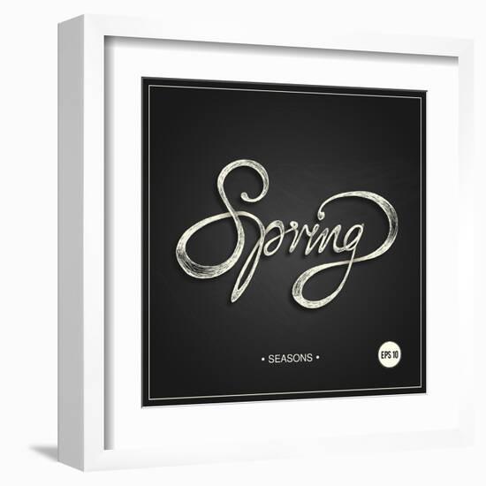 Spring - Phrase-ONiONAstudio-Framed Art Print