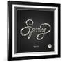 Spring - Phrase-ONiONAstudio-Framed Art Print