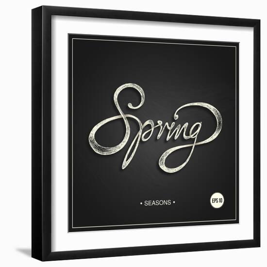 Spring - Phrase-ONiONAstudio-Framed Art Print