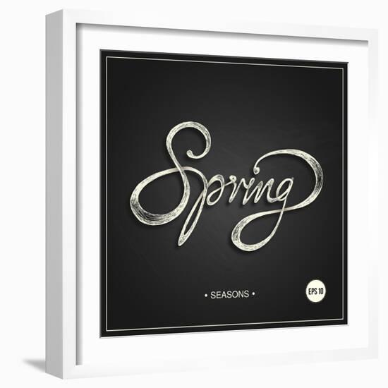 Spring - Phrase-ONiONAstudio-Framed Art Print