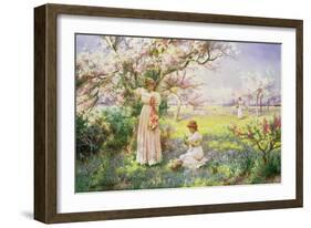 Spring: Picking Flowers, 1898-Alfred Augustus Glendenning-Framed Giclee Print