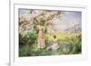 Spring: Picking Flowers, 1898-Alfred Augustus Glendenning-Framed Giclee Print