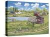 Spring Picnic Walk-Bob Fair-Stretched Canvas