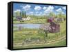 Spring Picnic Walk-Bob Fair-Framed Stretched Canvas