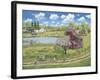 Spring Picnic Walk-Bob Fair-Framed Giclee Print