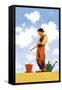 Spring Planting-Maxfield Parrish-Framed Stretched Canvas