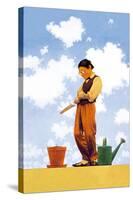 Spring Planting-Maxfield Parrish-Stretched Canvas