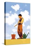 Spring Planting-Maxfield Parrish-Stretched Canvas