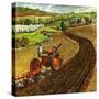 "Spring Plowing,"May 1, 1945-Peter Helck-Stretched Canvas