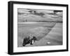 Spring Plowing on Farm in de Soto, Kansas-Francis Miller-Framed Photographic Print