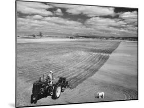 Spring Plowing on Farm in de Soto, Kansas-Francis Miller-Mounted Photographic Print