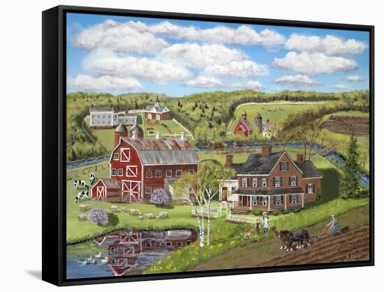 Spring Plowing-Bob Fair-Framed Stretched Canvas